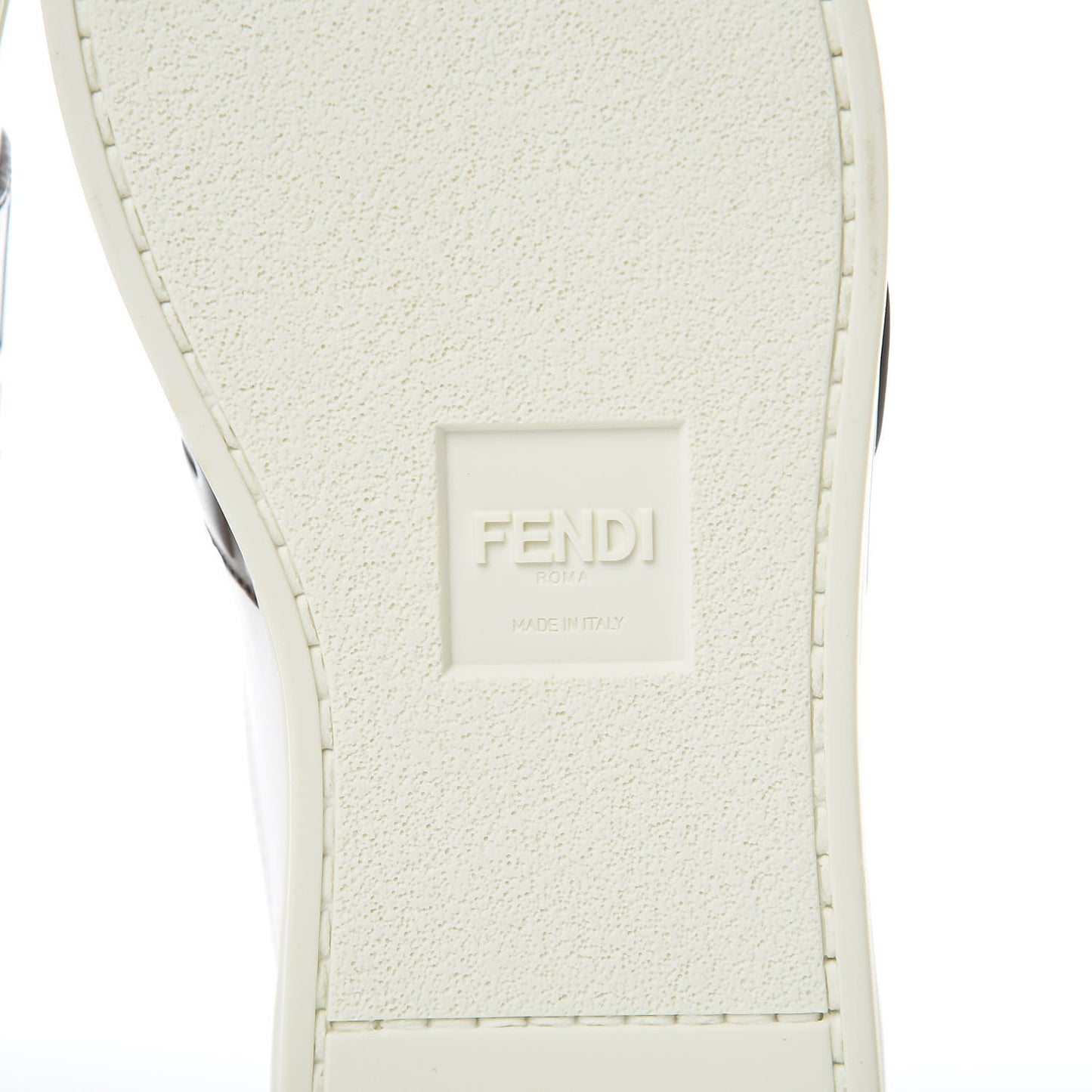 Vitello FF Embossed Womens Slip On Sneakers 36.5 Ultra White Maya Black