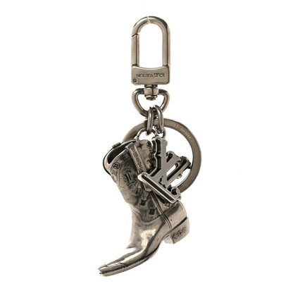 Louis Vuitton Metal Cowboy Boot Bag Charm Key Holder Silver 1 of 3