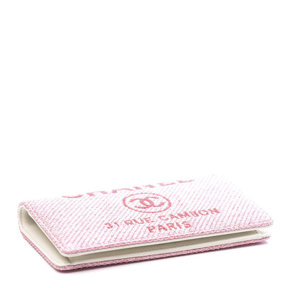 Chanel Canvas Deauville Small Wallet Pink 3 of 9
