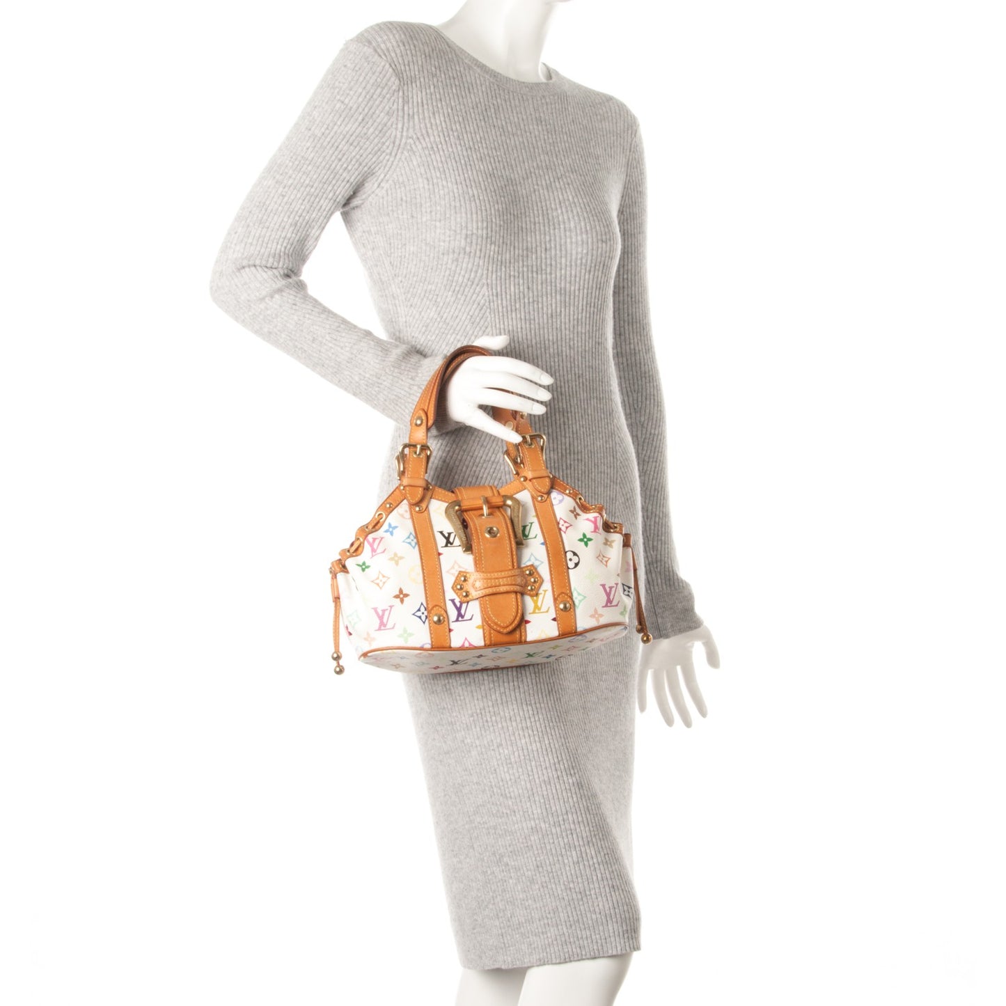 Monogram Multicolor Theda GM White