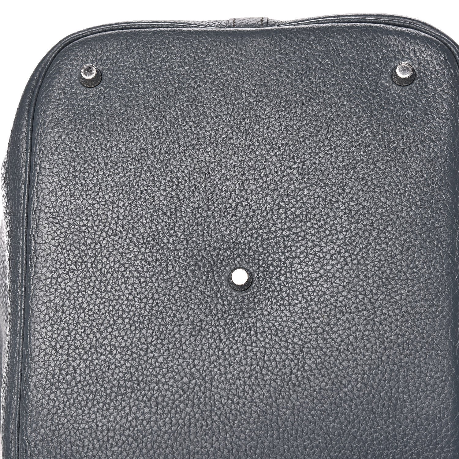 Hermes Taurillon Clemence Picotin Lock 26 GM Bleu Orage 13 of 14