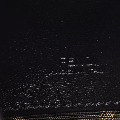 Fendi Fabric Jacquard FF 1974 Nano Baguette Charm Tobacco Moro Black 6 of 9
