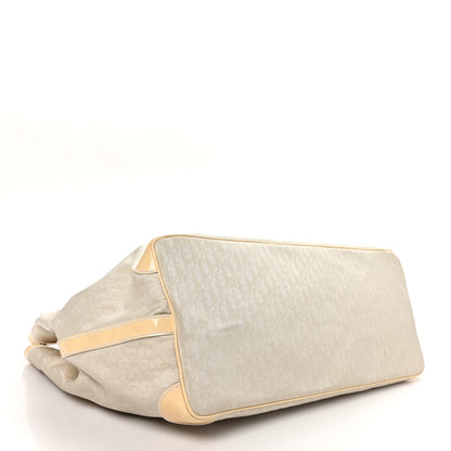 Christian Dior Monogram Patent Tote Ivory 5 of 12