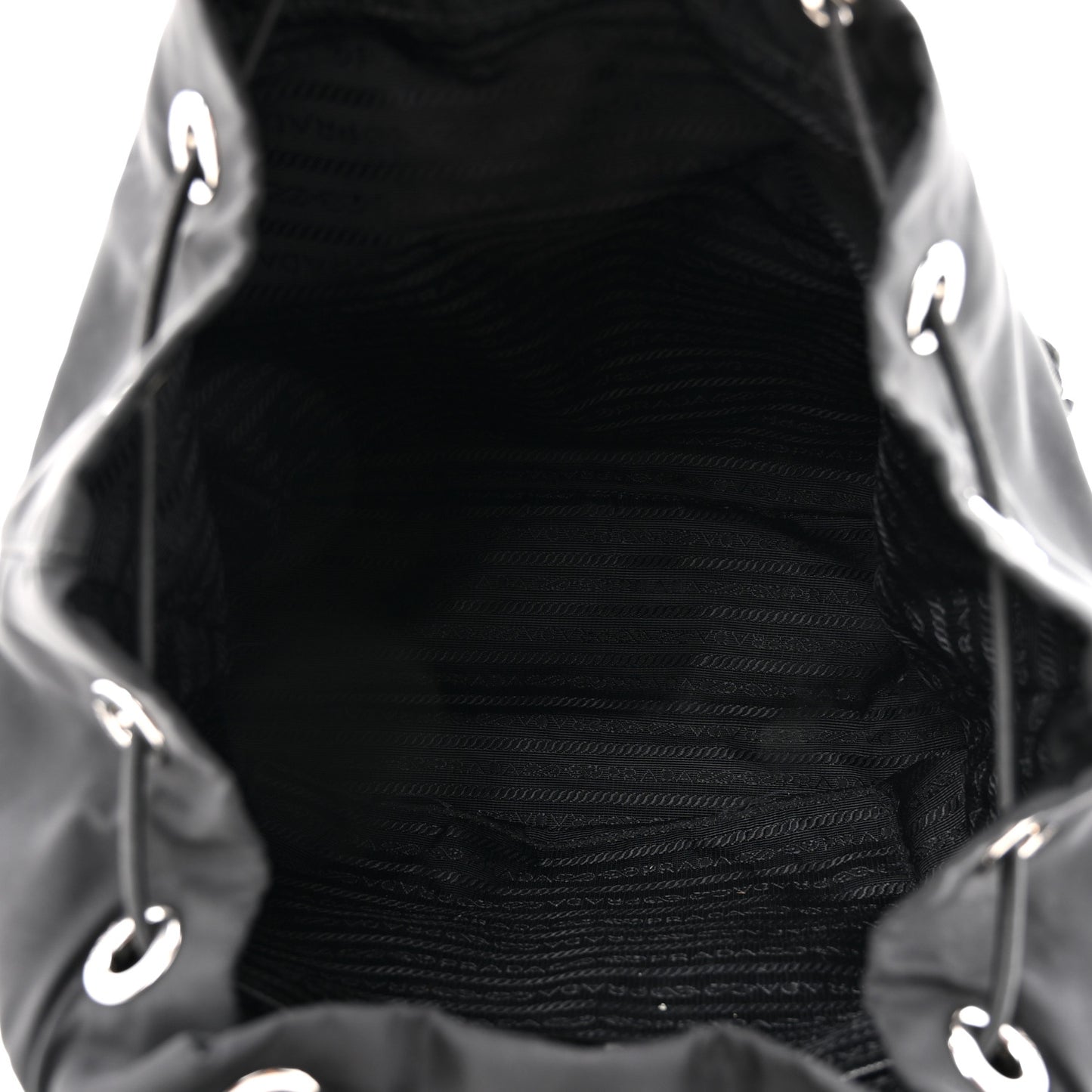 Tessuto Nylon Saffiano Vela Medium Backpack Black