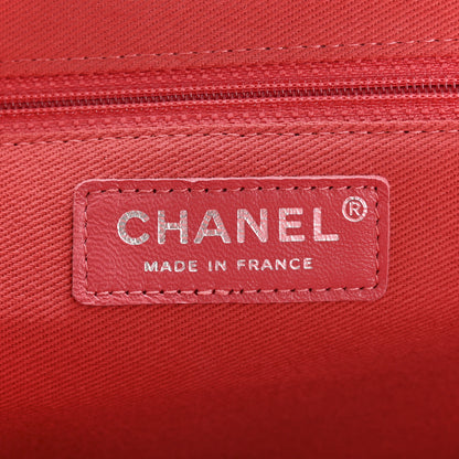 Chanel Caviar Quilted CC Large Clutch Coral 6 of 10