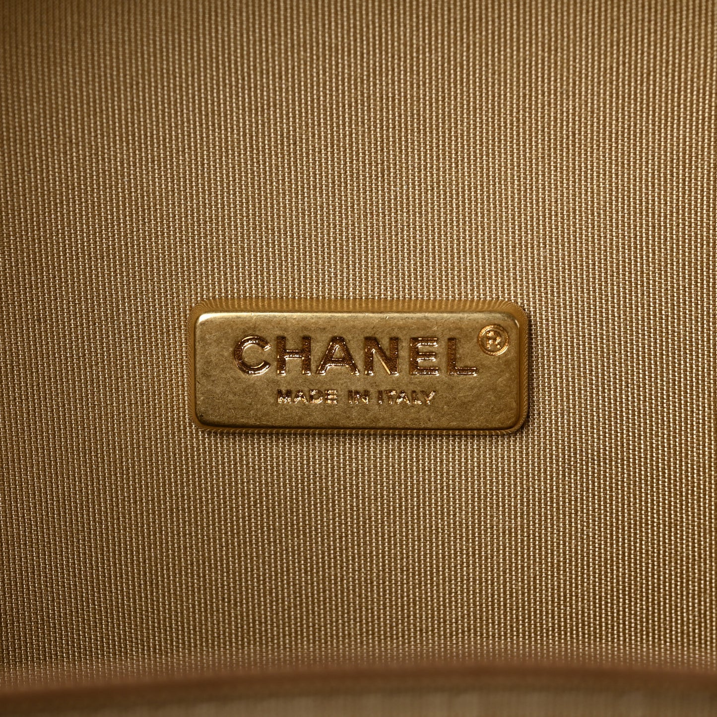 Wood CC Havana Minaudiere Clutch Light Beige Salmon Pink