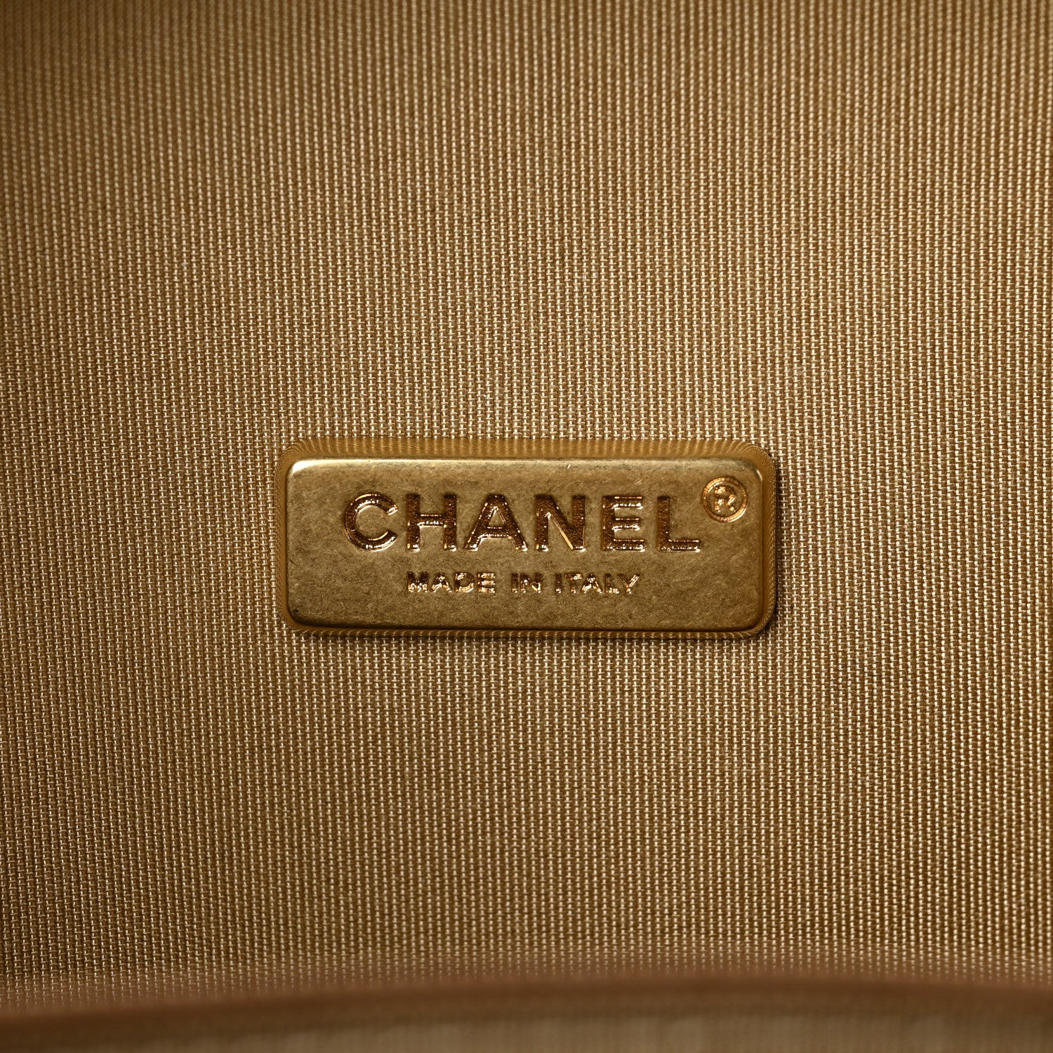 Chanel Wood CC Havana Minaudiere Clutch Light Beige Salmon Pink 5 of 8
