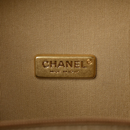 Chanel Wood CC Havana Minaudiere Clutch Light Beige Salmon Pink 5 of 8