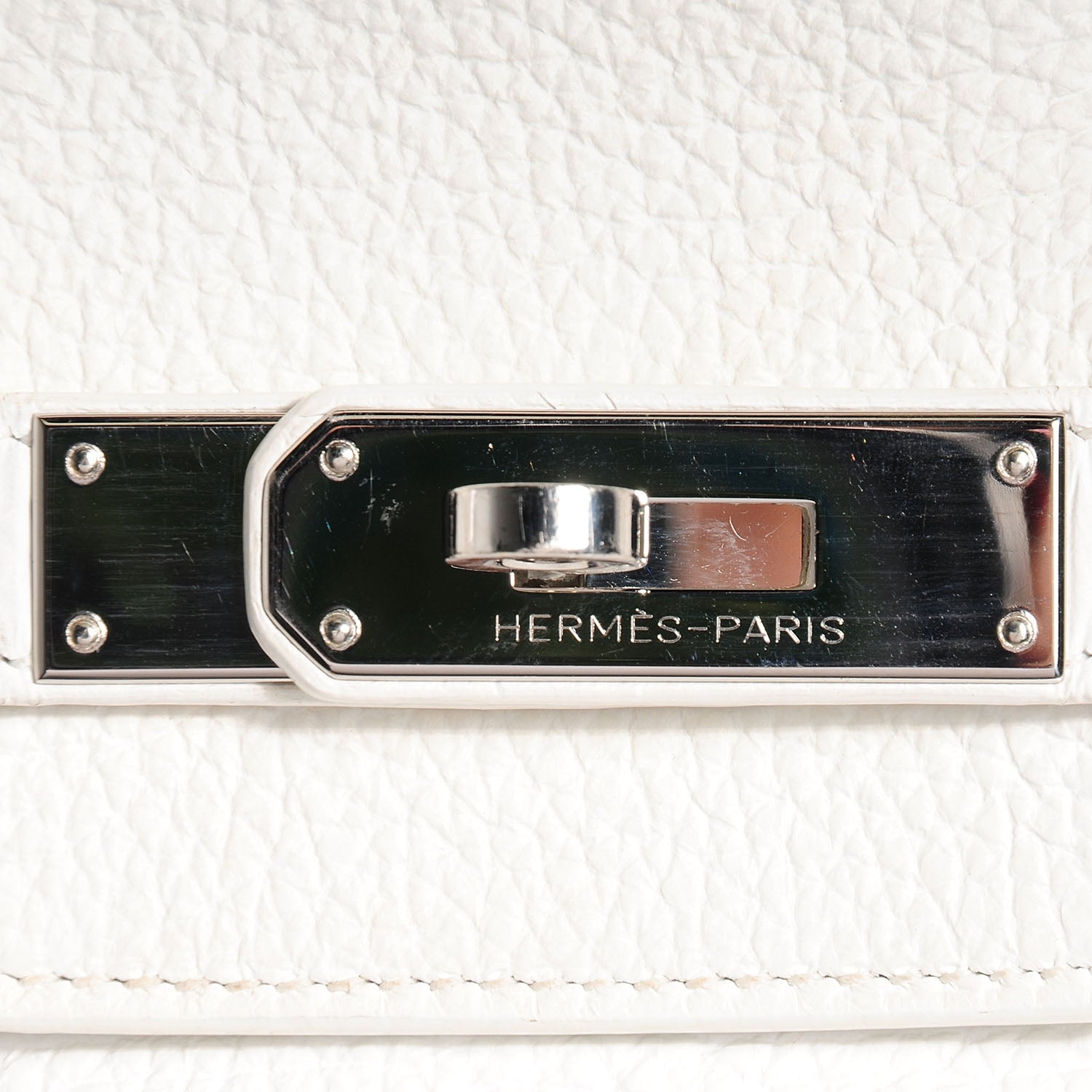 Hermes Taurillon Clemence Birkin 35 White 28 of 28