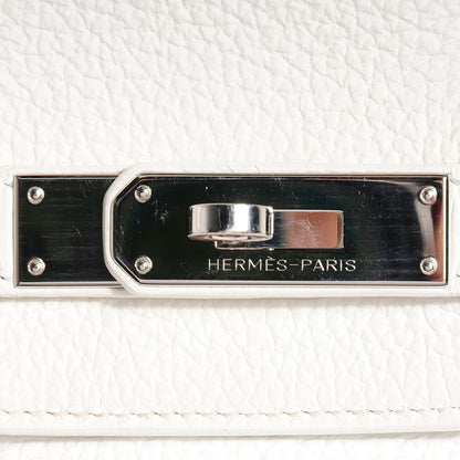 Hermes Taurillon Clemence Birkin 35 White 28 of 28