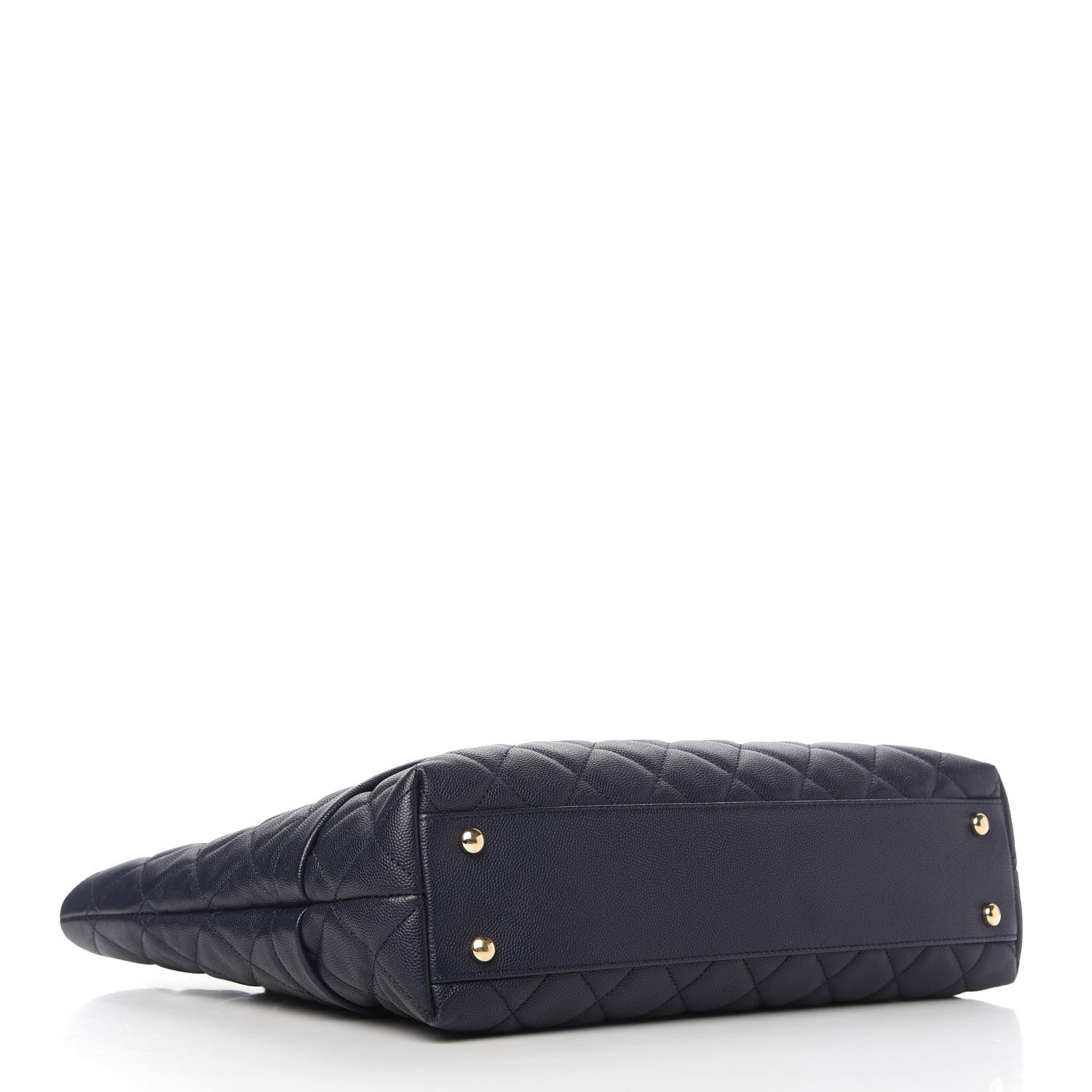 Chanel Caviar Quilted Rolled Up Tote Navy 4 of 11