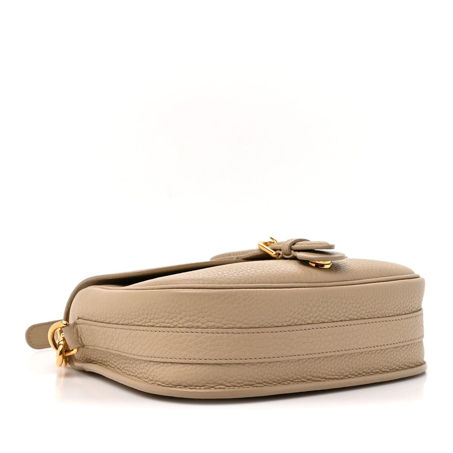 Grained Calfskin Large Bobby Flap Beige