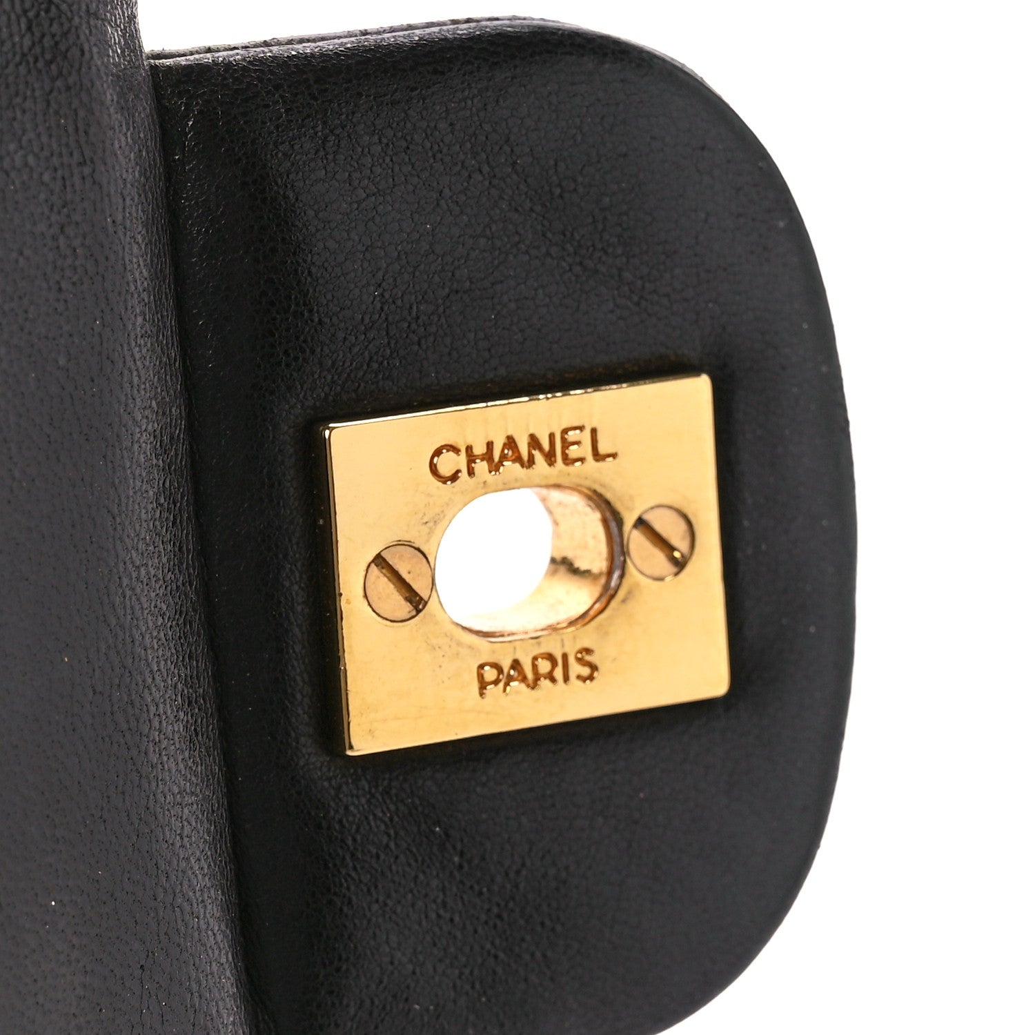 Chanel Lambskin Quilted Medium Double Flap Black 7 of 13