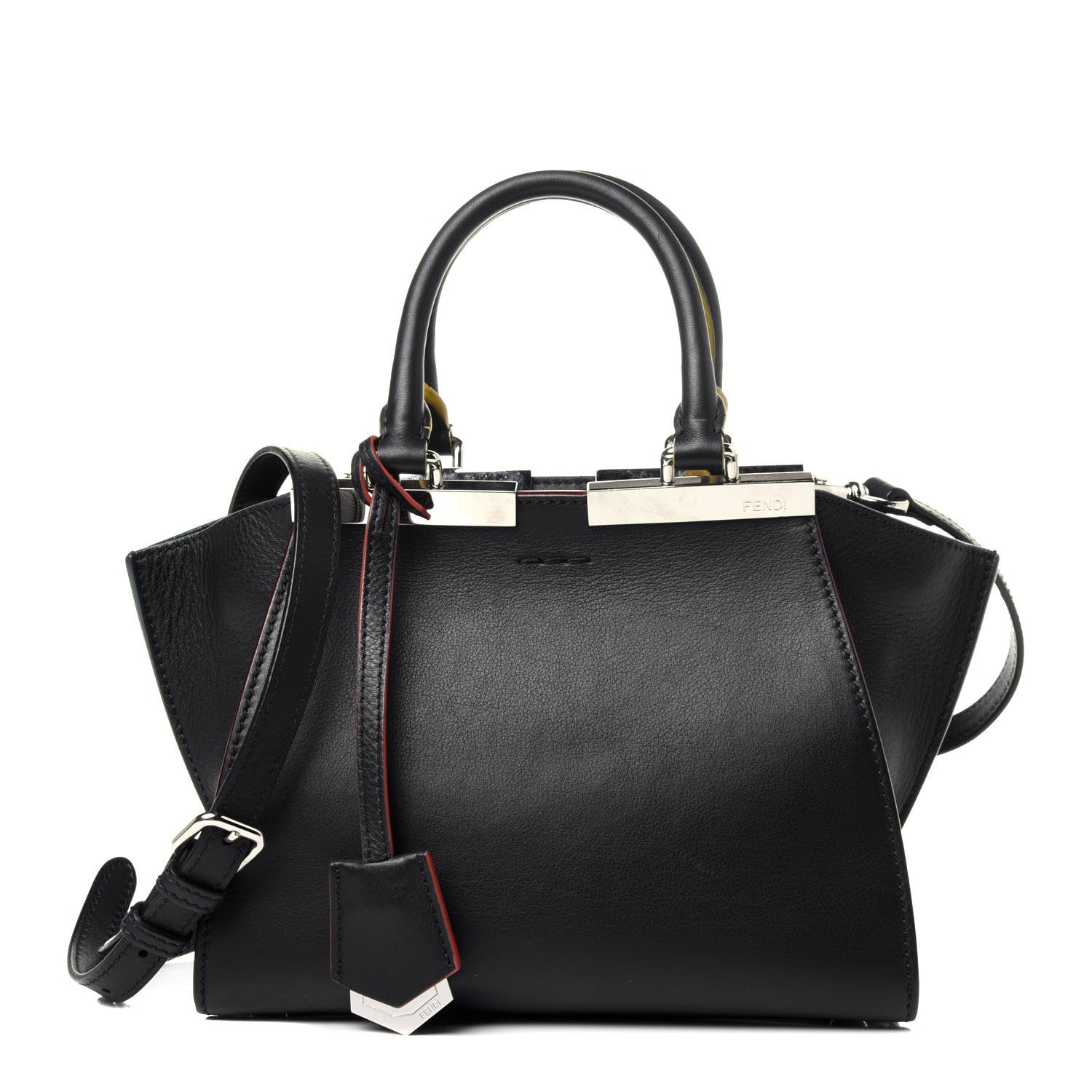 Fendi Vitello Dolce Mini 3jours Tote Blue Notte 1 of 11