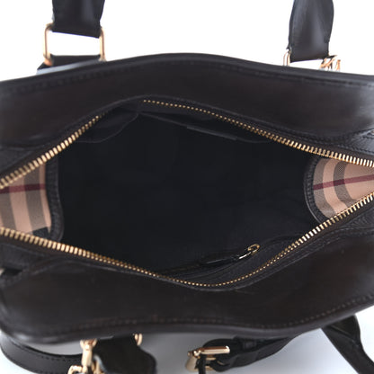 Burberry Haymarket Check Minford Portrait Tote Chocolate 5 of 14