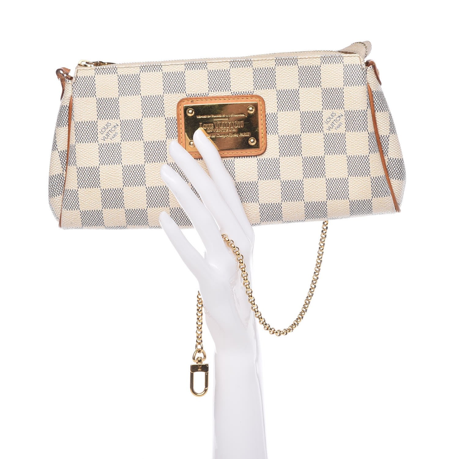 Louis Vuitton Damier Azur Eva Clutch 2 of 11