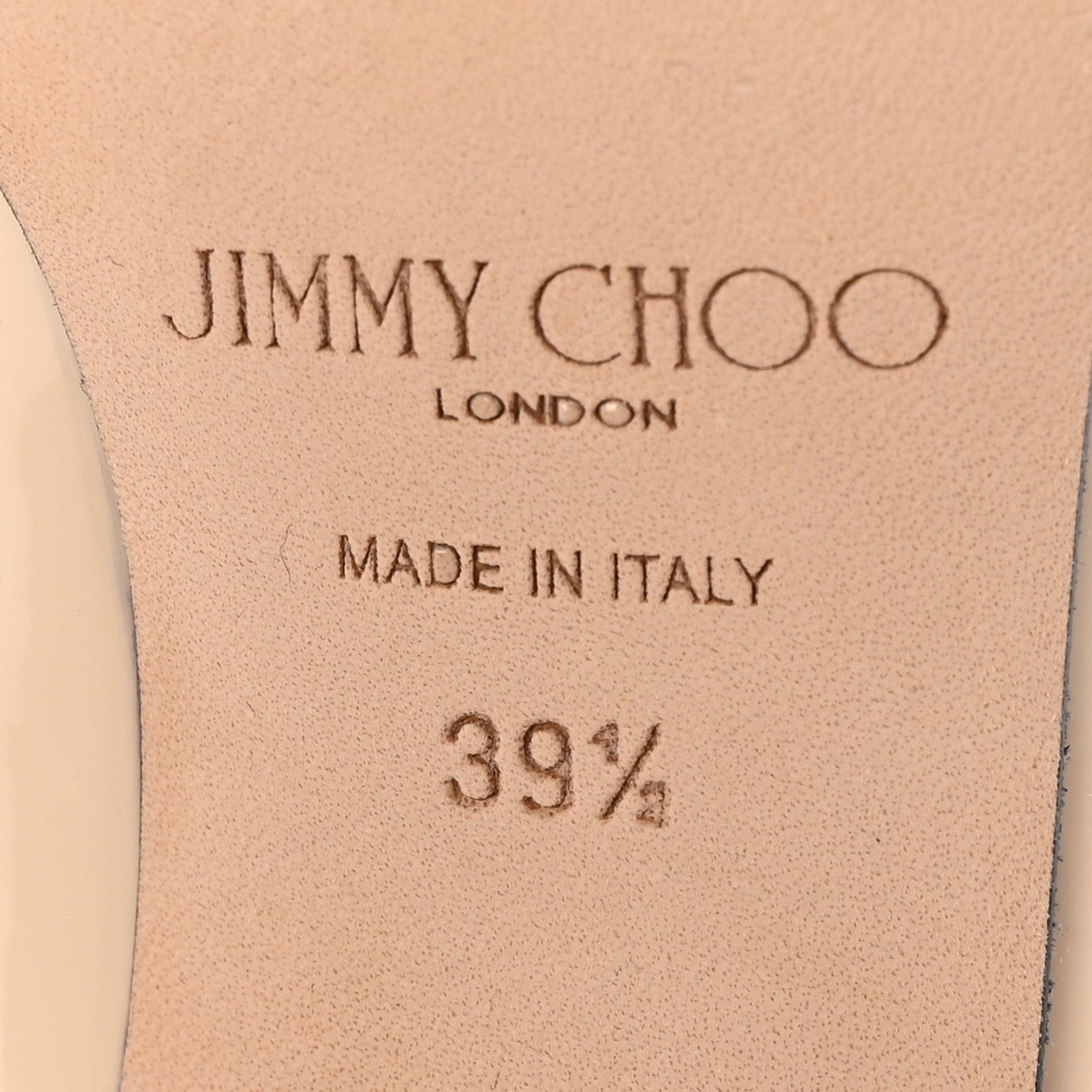 Jimmy Choo Patent Crystal Bing 100 Pumps 39.5 Linen 6 of 12