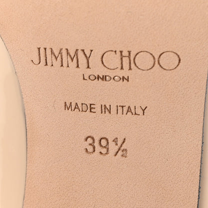 Jimmy Choo Patent Crystal Bing 100 Pumps 39.5 Linen 6 of 12