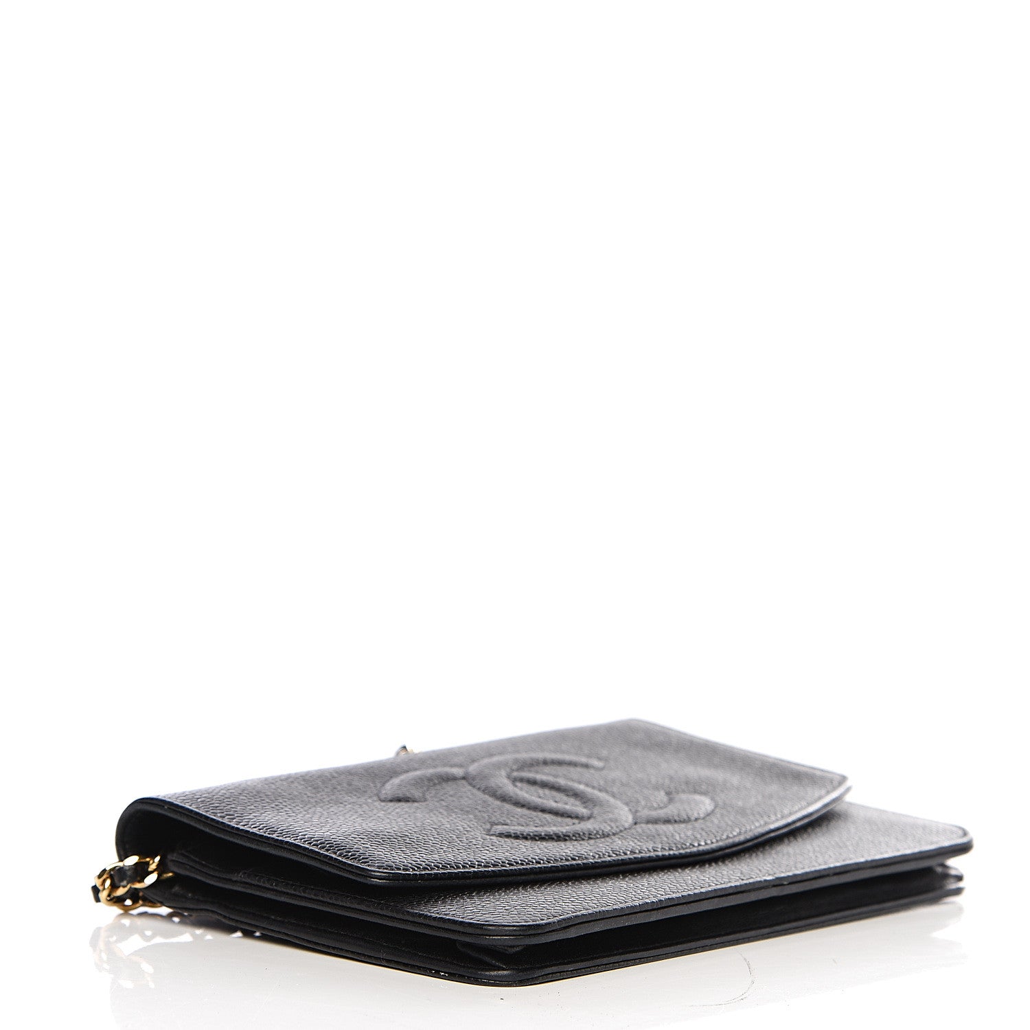 Chanel Caviar Timeless CC Wallet On Chain WOC Black 3 of 17