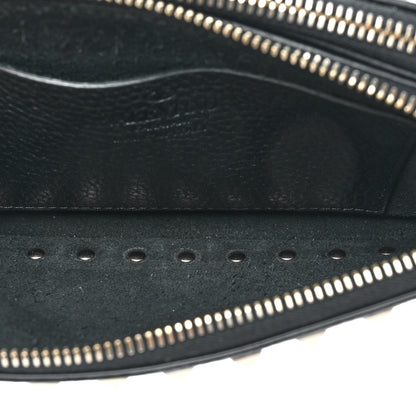 Valentino Garavani Pebbled Calfskin Rockstud Small Chain Shoulder Bag Black 7 of 10
