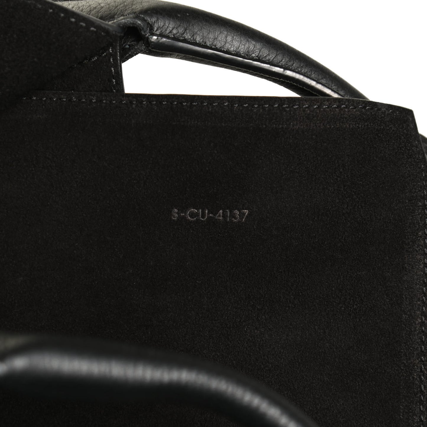 Supple Grained Calfskin Small Long Strap Big Bag Black