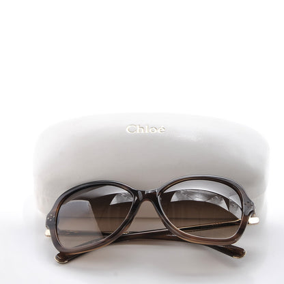 Chloe Rectangular Sunglasses CE658SR Brown 7 of 7