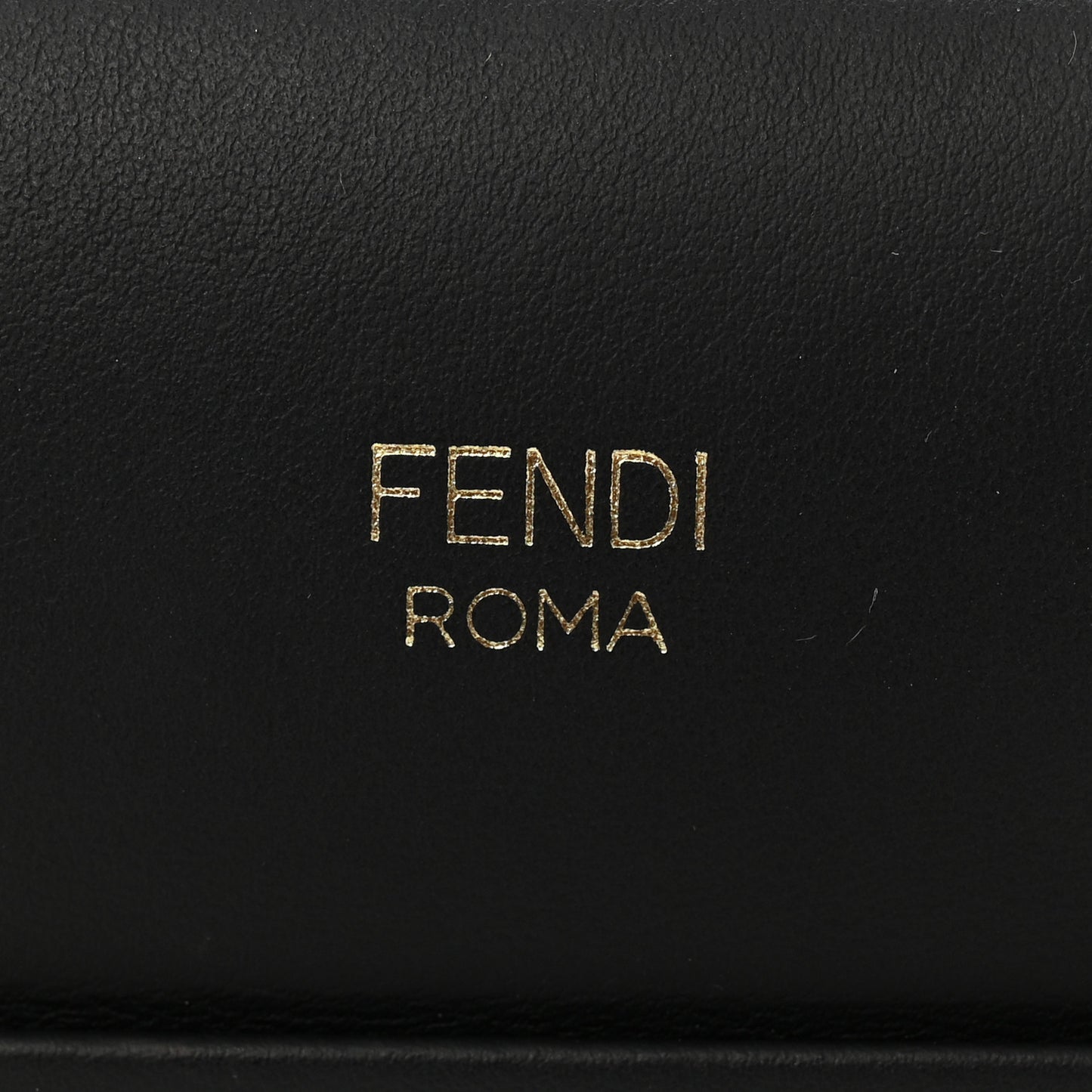 Vitello Century F is Fendi FF 1974 Embossed Small Runaway Satchel Black Maya