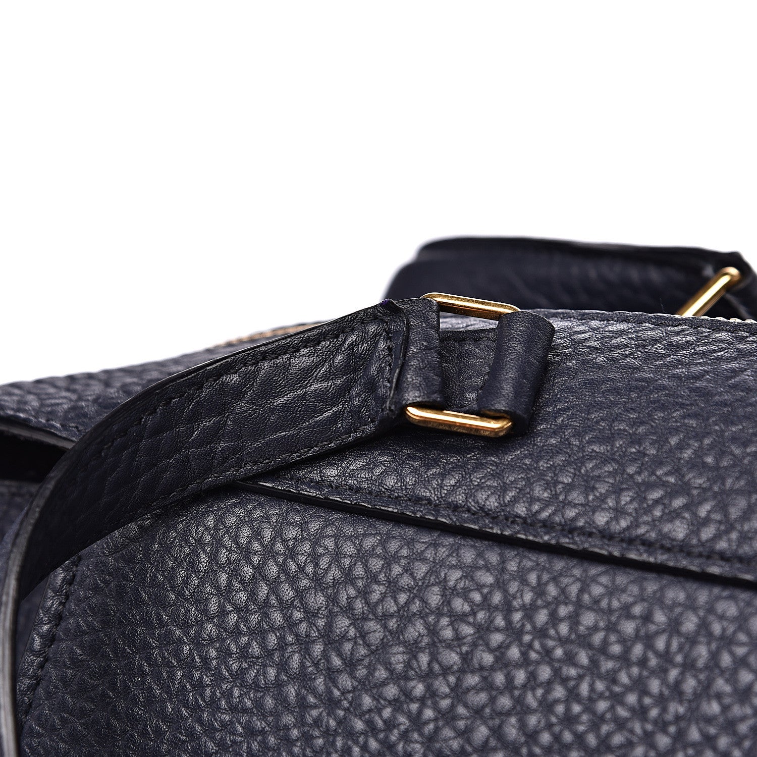 Celine Bullhide Calfskin Medium Ring Bag Navy Blue 11 of 11