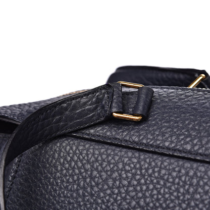 Celine Bullhide Calfskin Medium Ring Bag Navy Blue 11 of 11