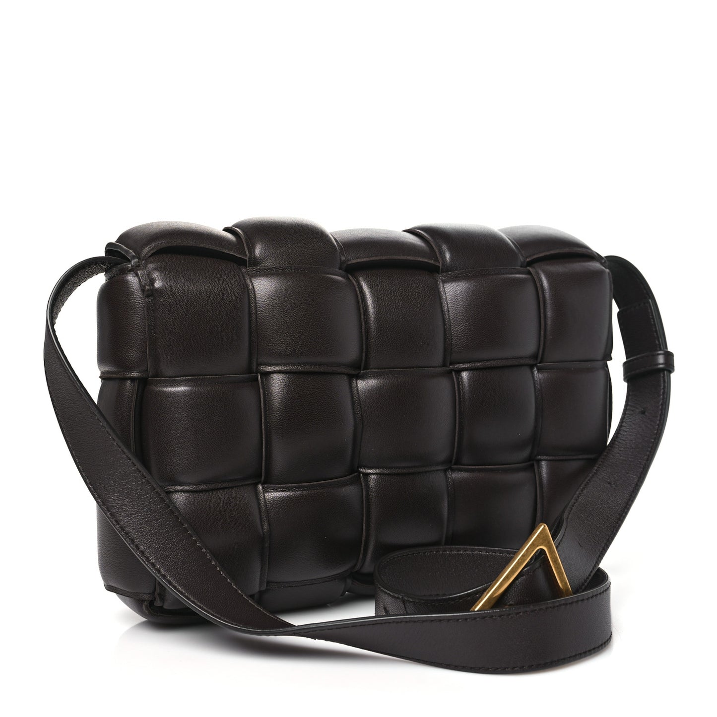 Nappa Maxi Intreccio Padded Cassette Crossbody Bag Fondant