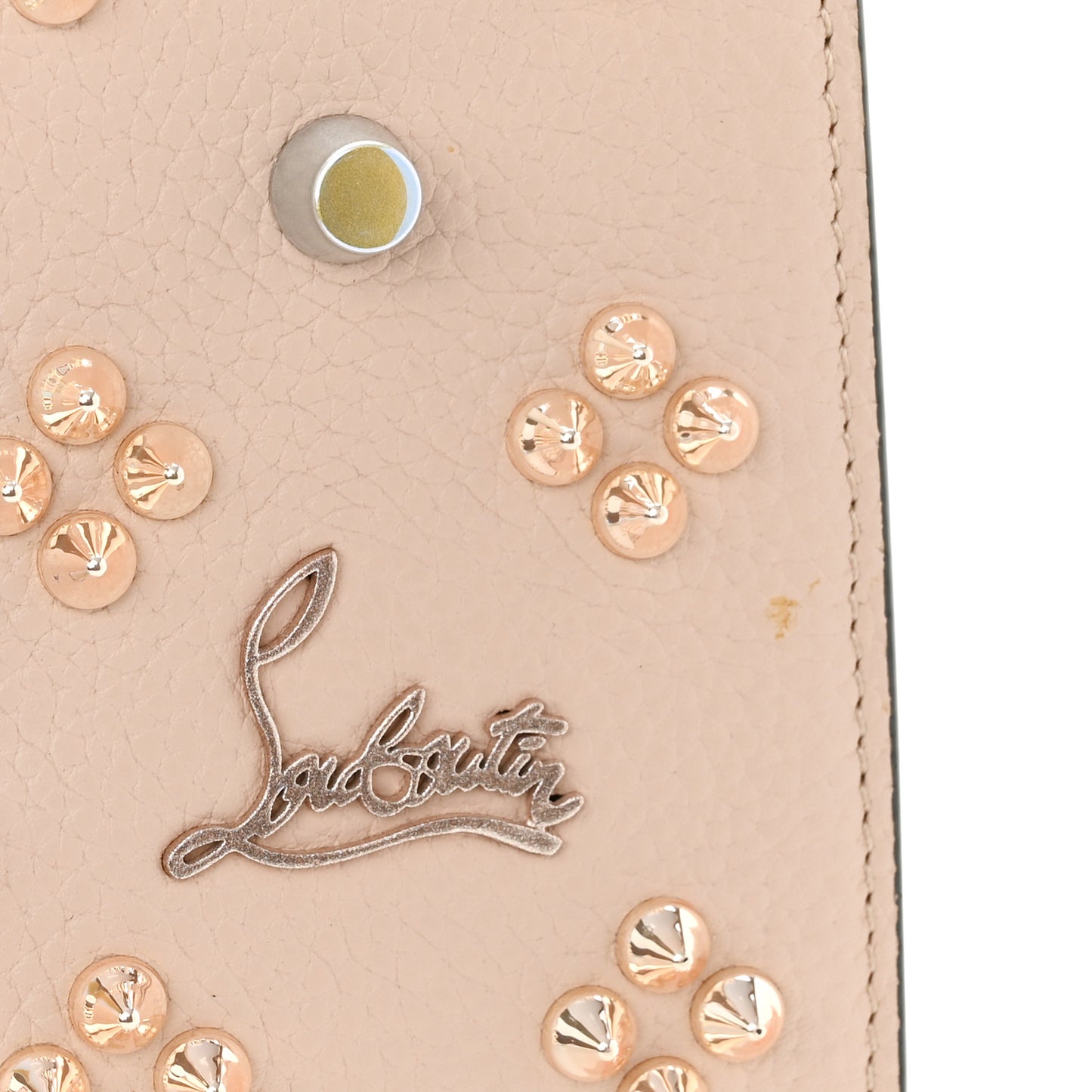 Calfskin Spikes Loubinthesky Paloma Clutch Ballerina