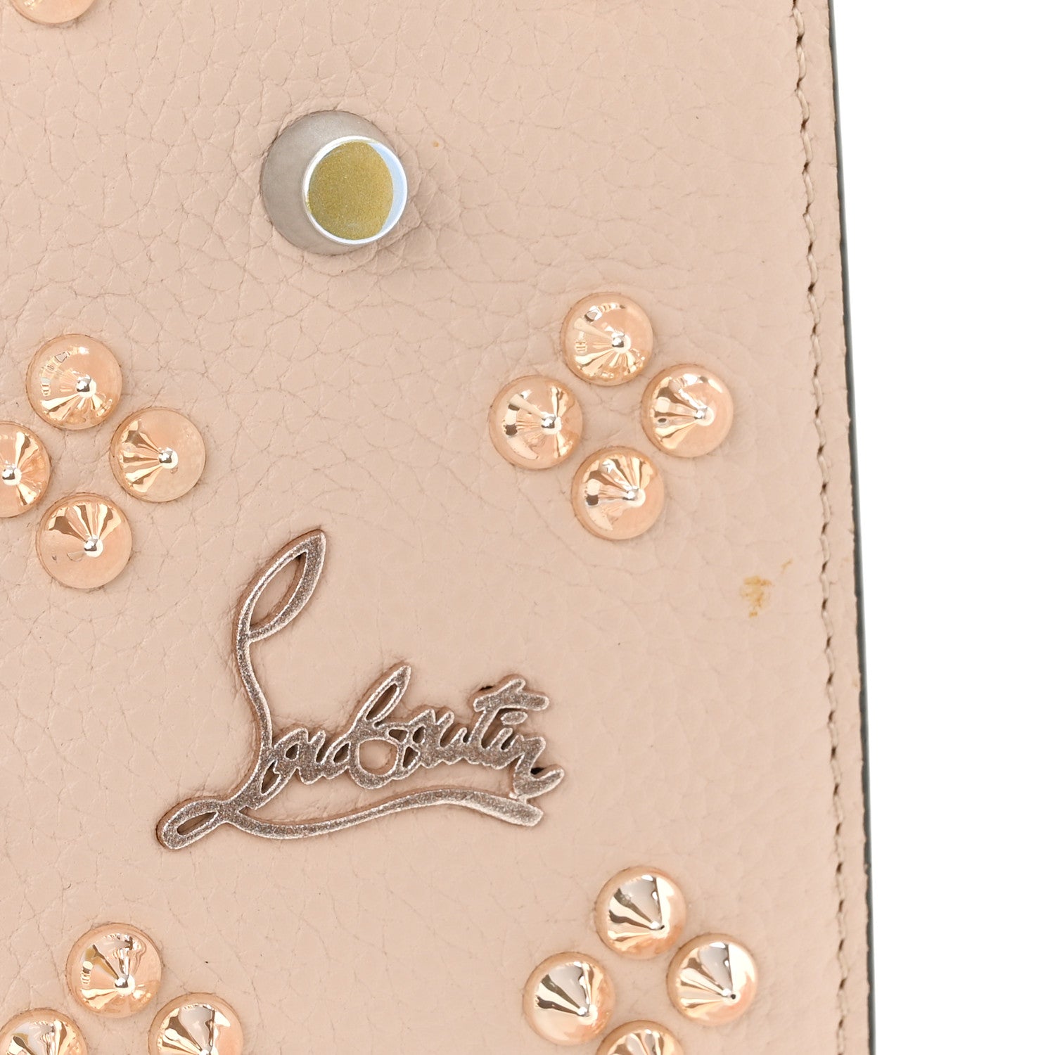 Christian Louboutin Calfskin Spikes Loubinthesky Paloma Clutch Ballerina 11 of 12