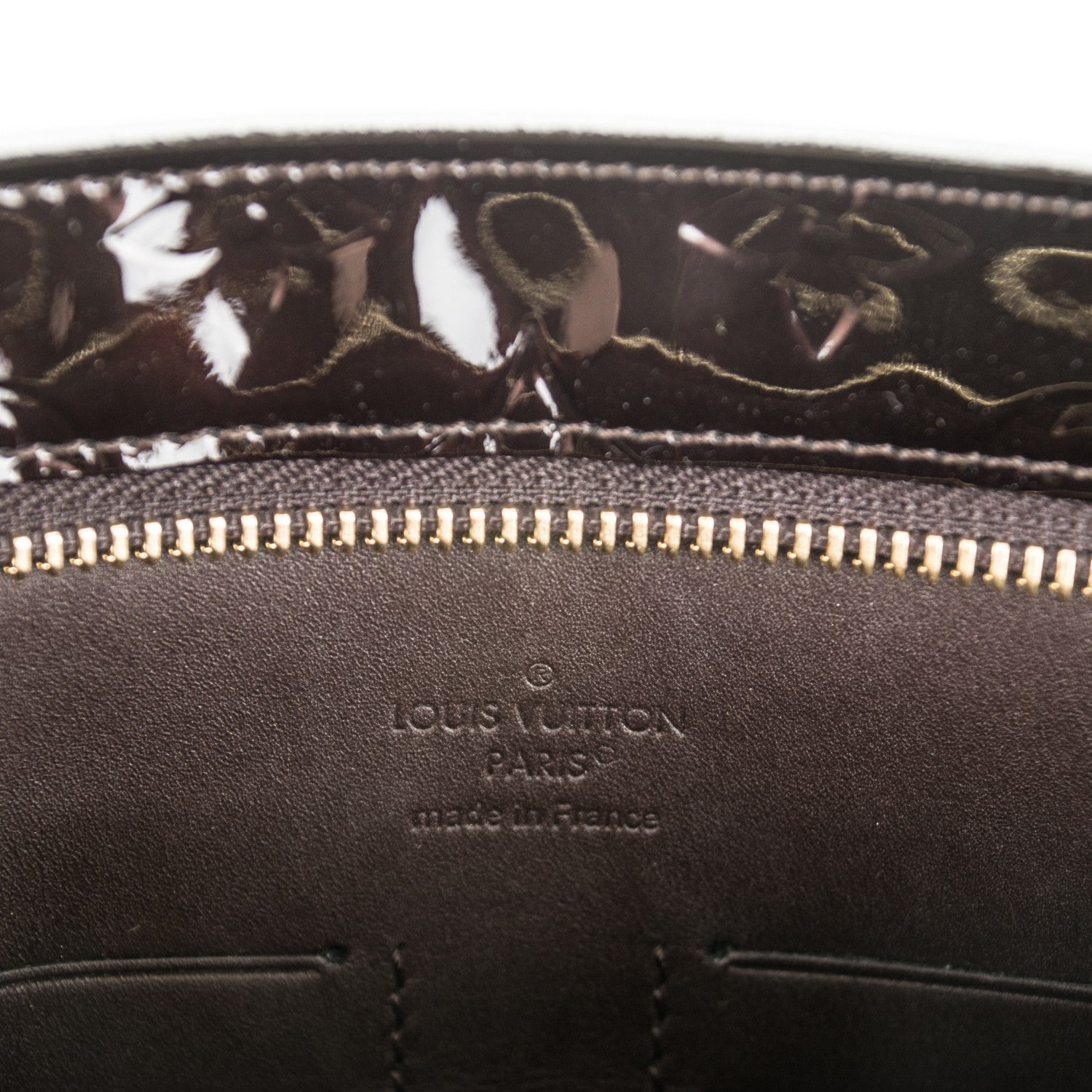 Louis Vuitton Vernis Pershing Square Clutch PM Amarante 6 of 6