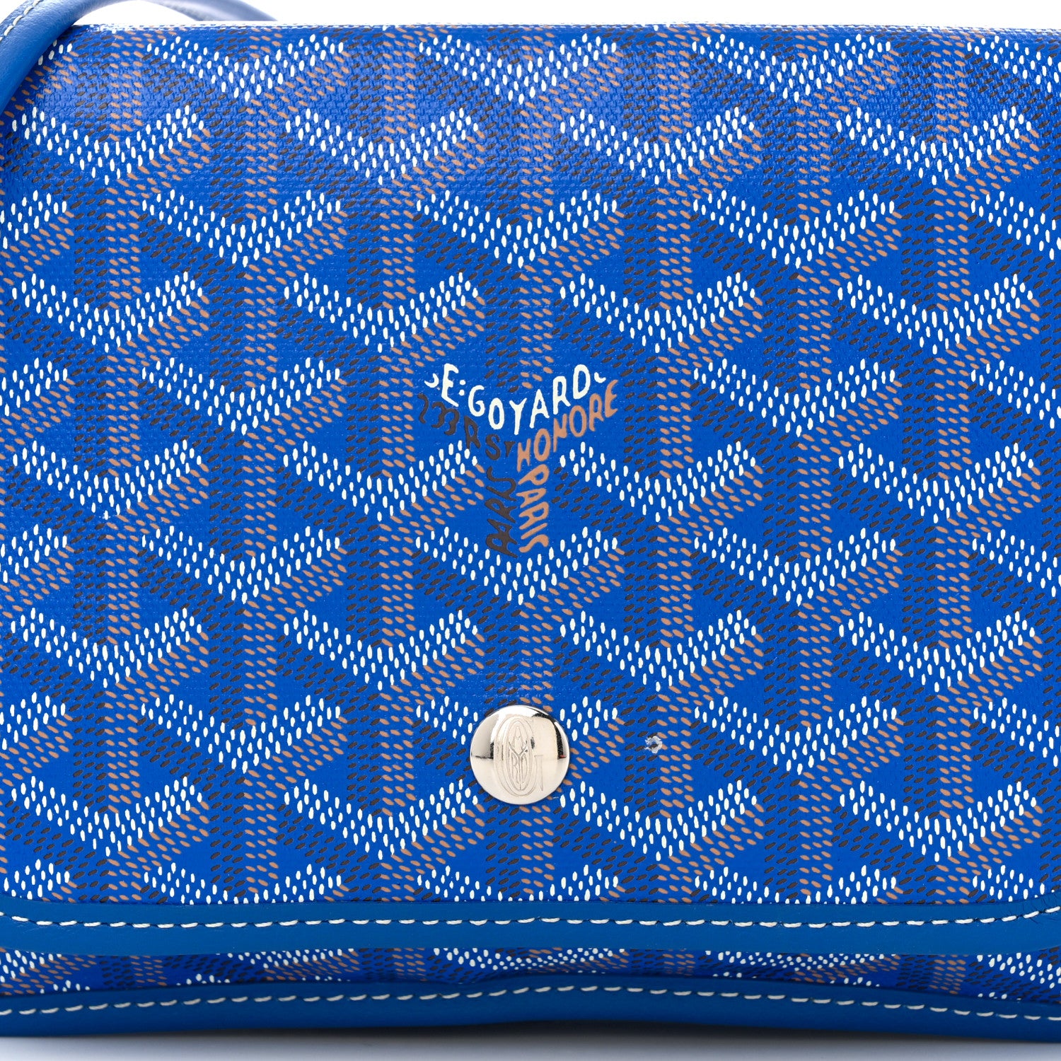 Goyard Goyardine Plumet Wallet Clutch Sky Blue 8 of 10
