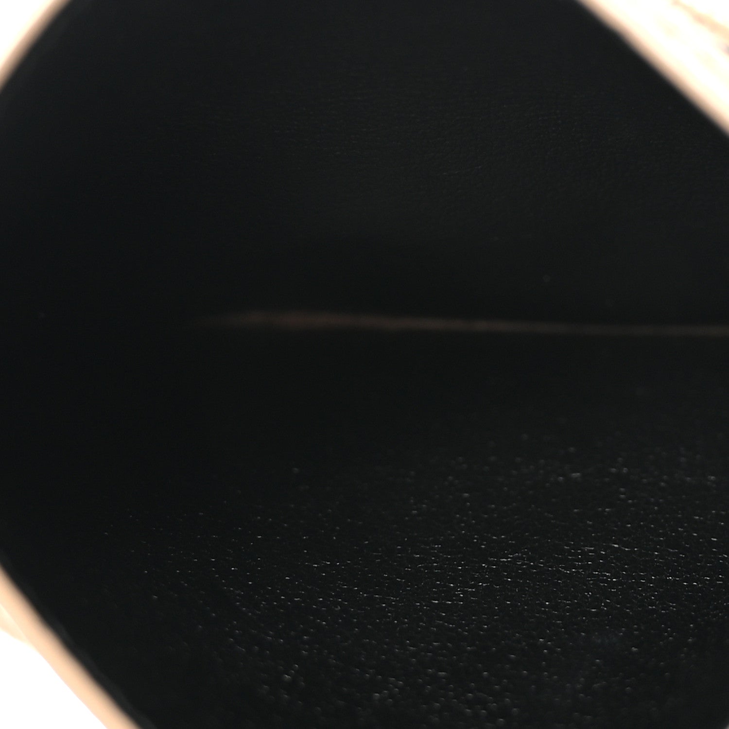 Saint Laurent Grain De Poudre Matelasse Chevron Monogram Credit Card Case Dark Beige 5 of 7