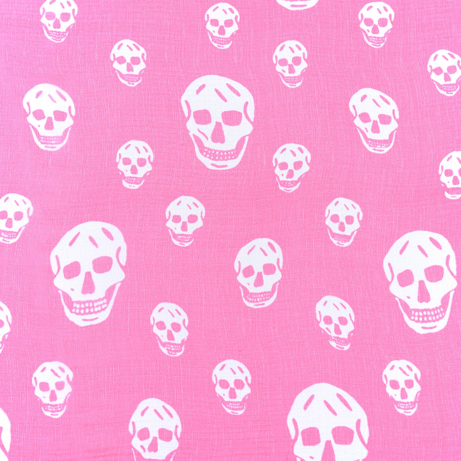 Alexander McQueen Silk Chiffon Skull Scarf Pink 2 of 4