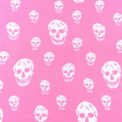 Alexander McQueen Silk Chiffon Skull Scarf Pink 2 of 4