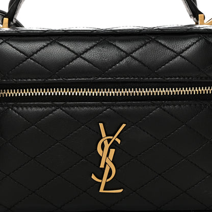 Saint Laurent Lambskin Quilted Mini Gaby Vanity Case Black 8 of 11