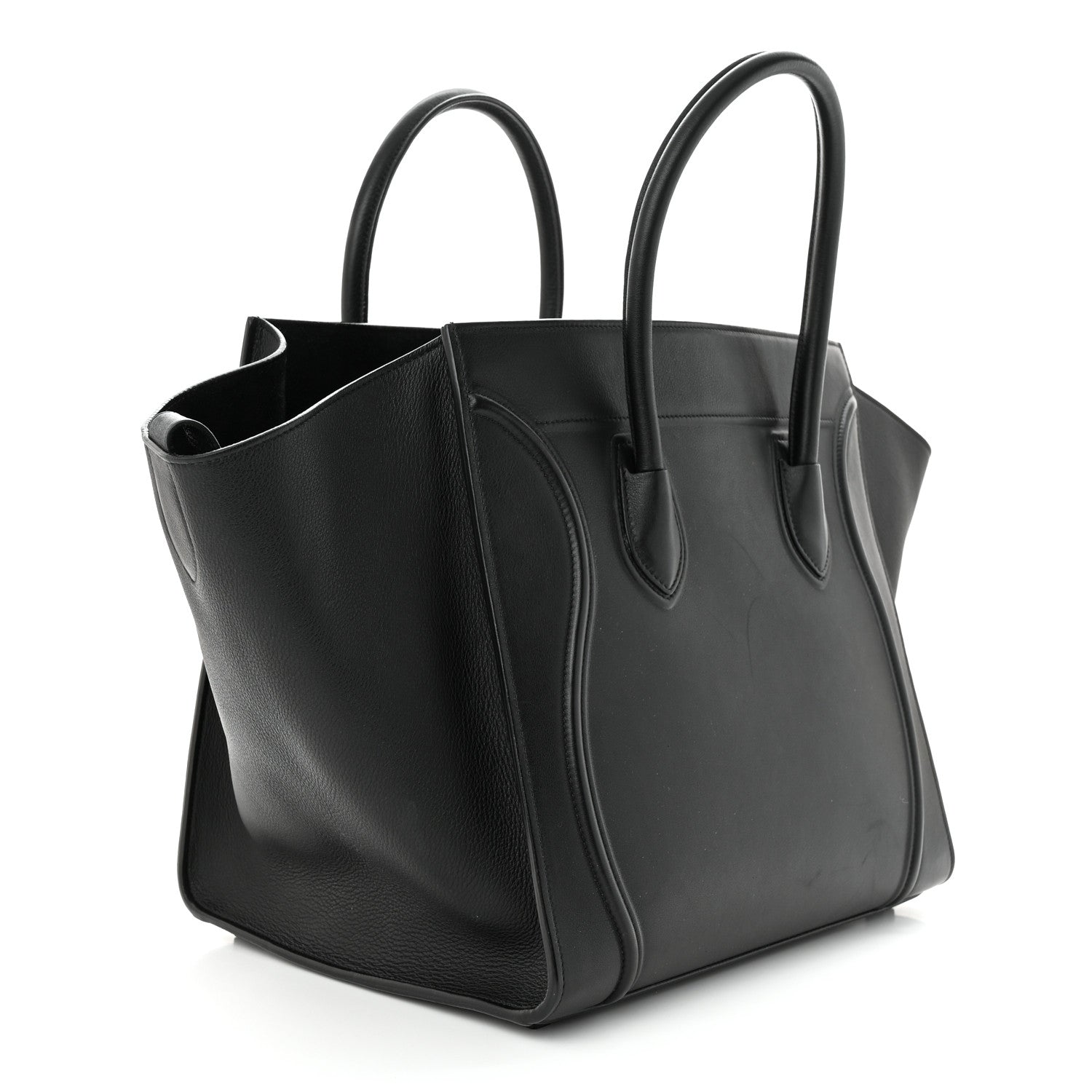 Celine Smooth Calfskin Medium Phantom Luggage Black 3 of 11