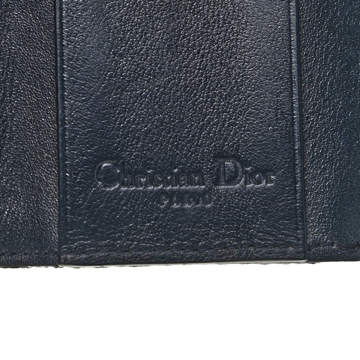 Monogram Key Holder Navy Blue