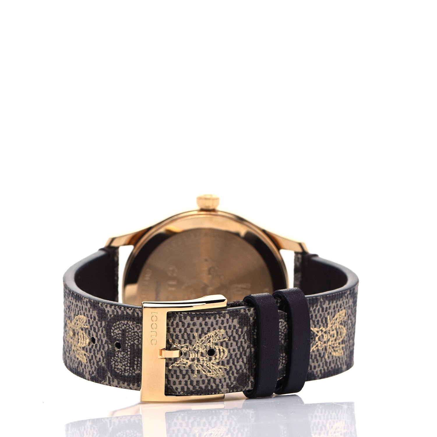 Gucci Stainless Steel Canvas 38mm G-Timeless GG Supreme Bee Quartz Watch Brown 3 of 7