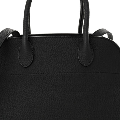 The Row Grained Calfskin Soft Margaux 10 Bag Black 7 of 11