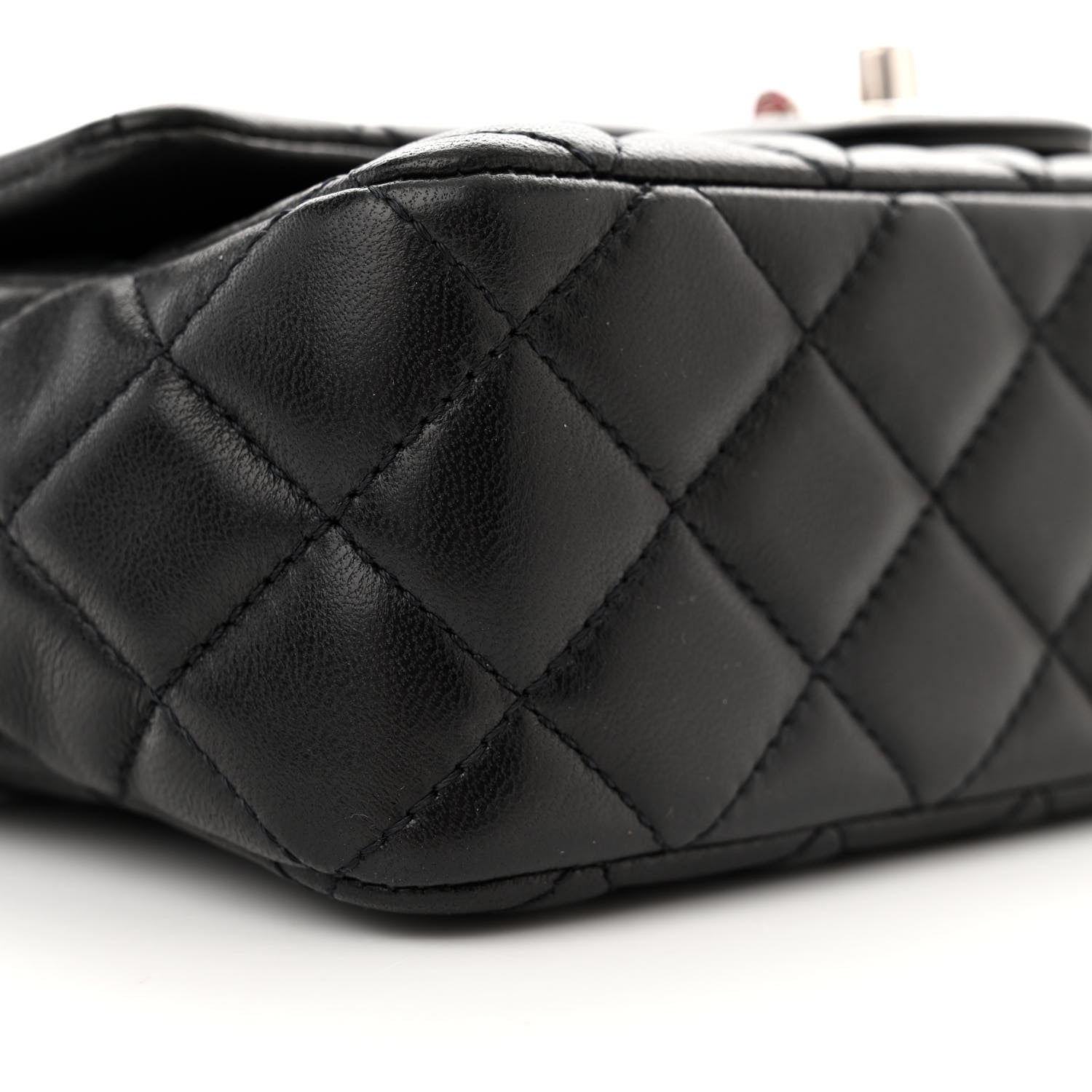 Chanel Lambskin Quilted Embellished Mini Ladybug Rectangular Flap Black 9 of 11