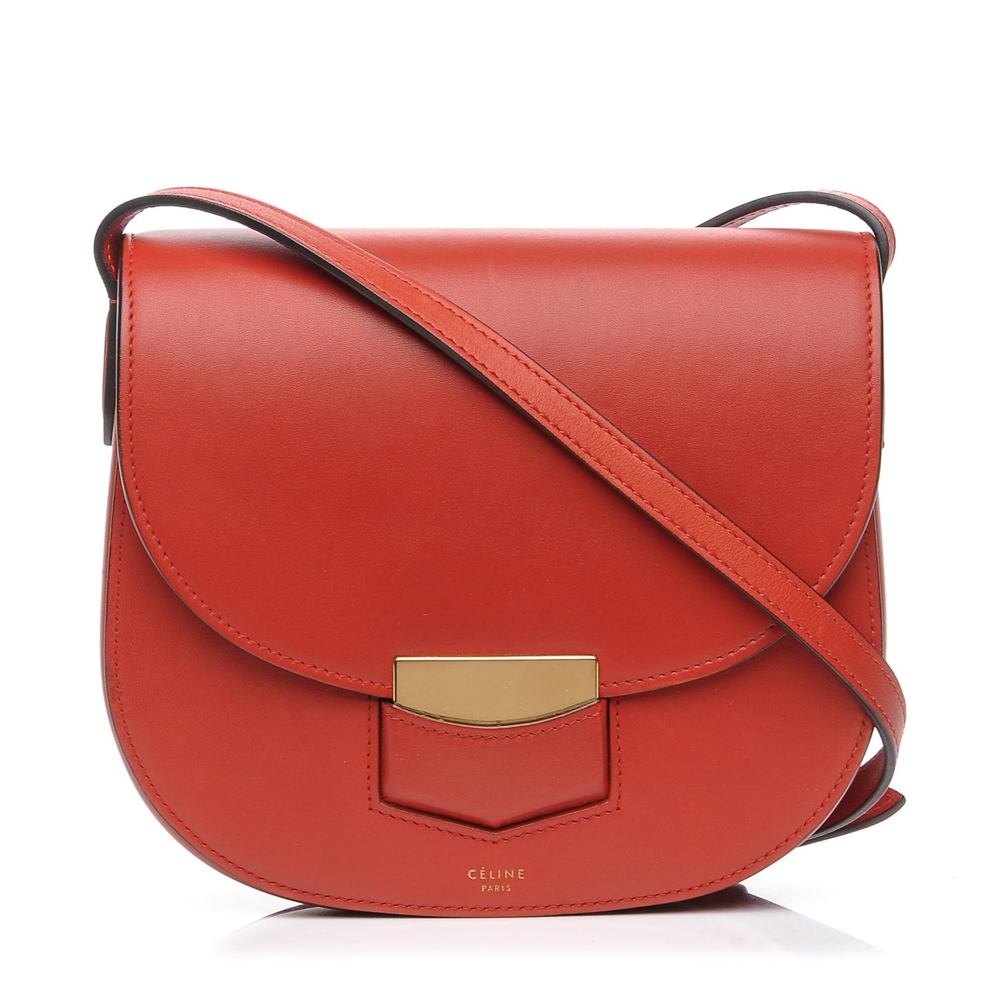 Supersoft Calfskin Small Trotteur Ruby