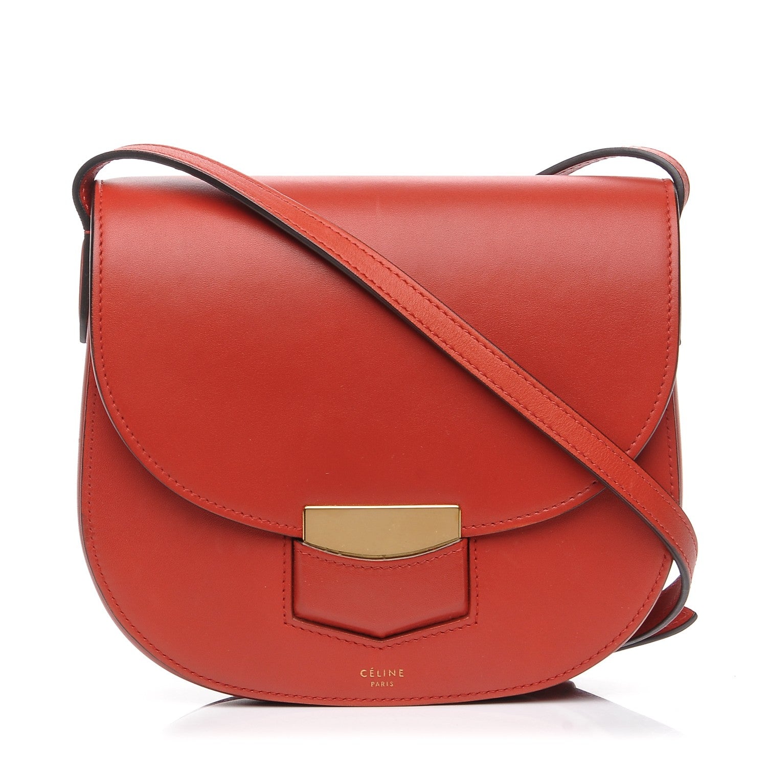 Celine Supersoft Calfskin Small Trotteur Ruby 1 of 10