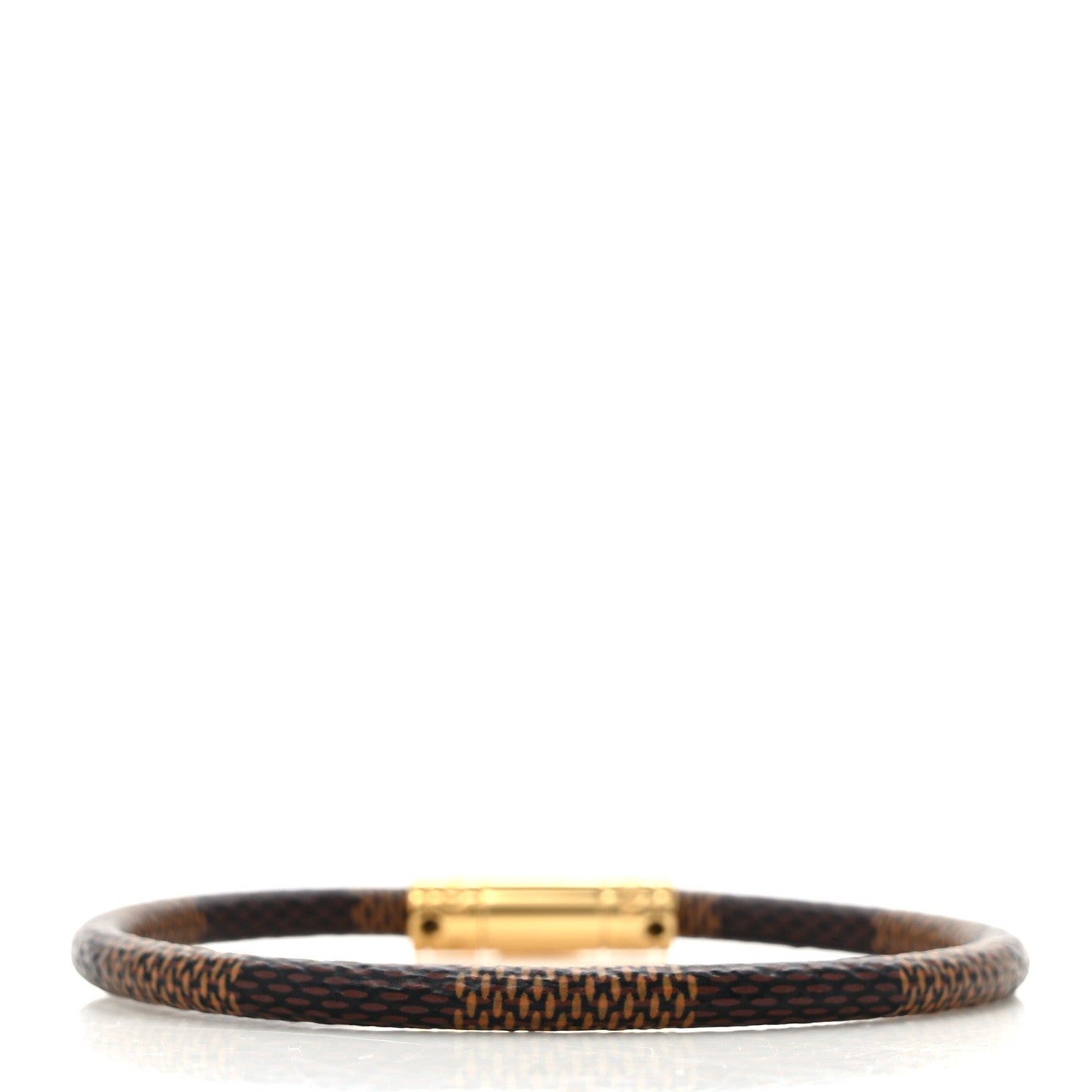 Louis Vuitton Damier Ebene Keep It Bracelet 17 3 of 5