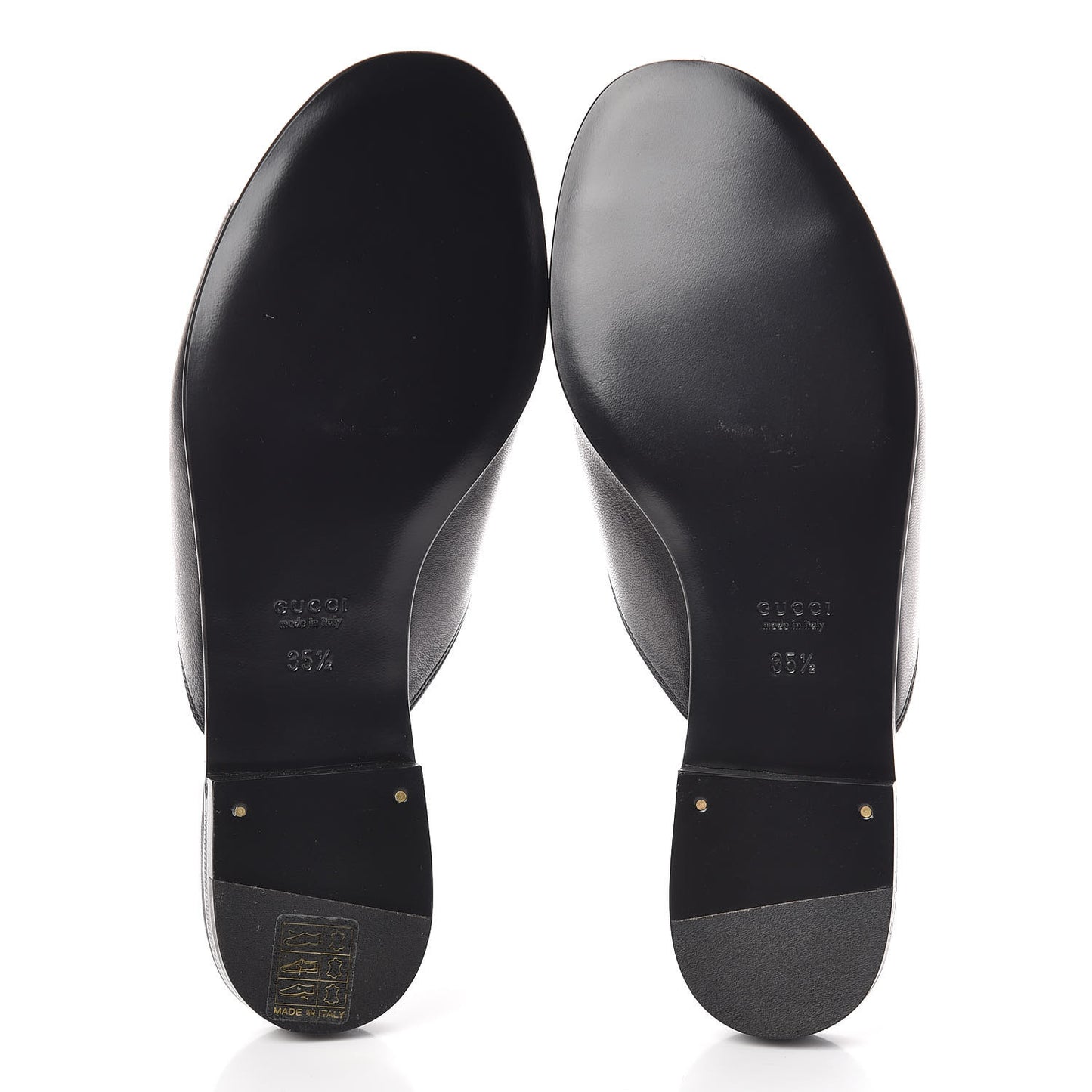 Malaga Kid Horsebit Slide Sandals 35.5 Black