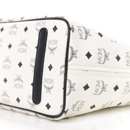 MCM Visetos Medium Project Reversible Shopper Tote White 9 of 14