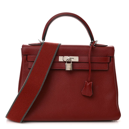 Hermes Togo Kelly Retourne 32 Rouge Garance 1 of 13