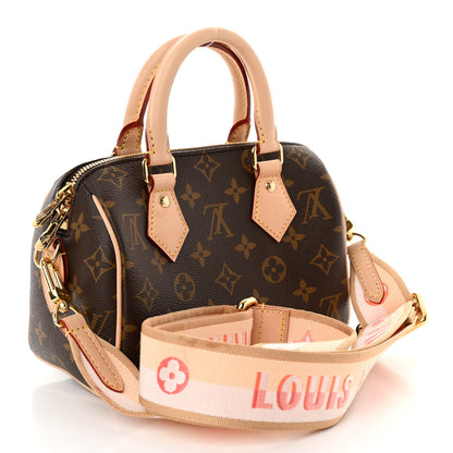 Louis Vuitton Monogram Speedy Bandouliere 20 Pink Orange 3 of 9